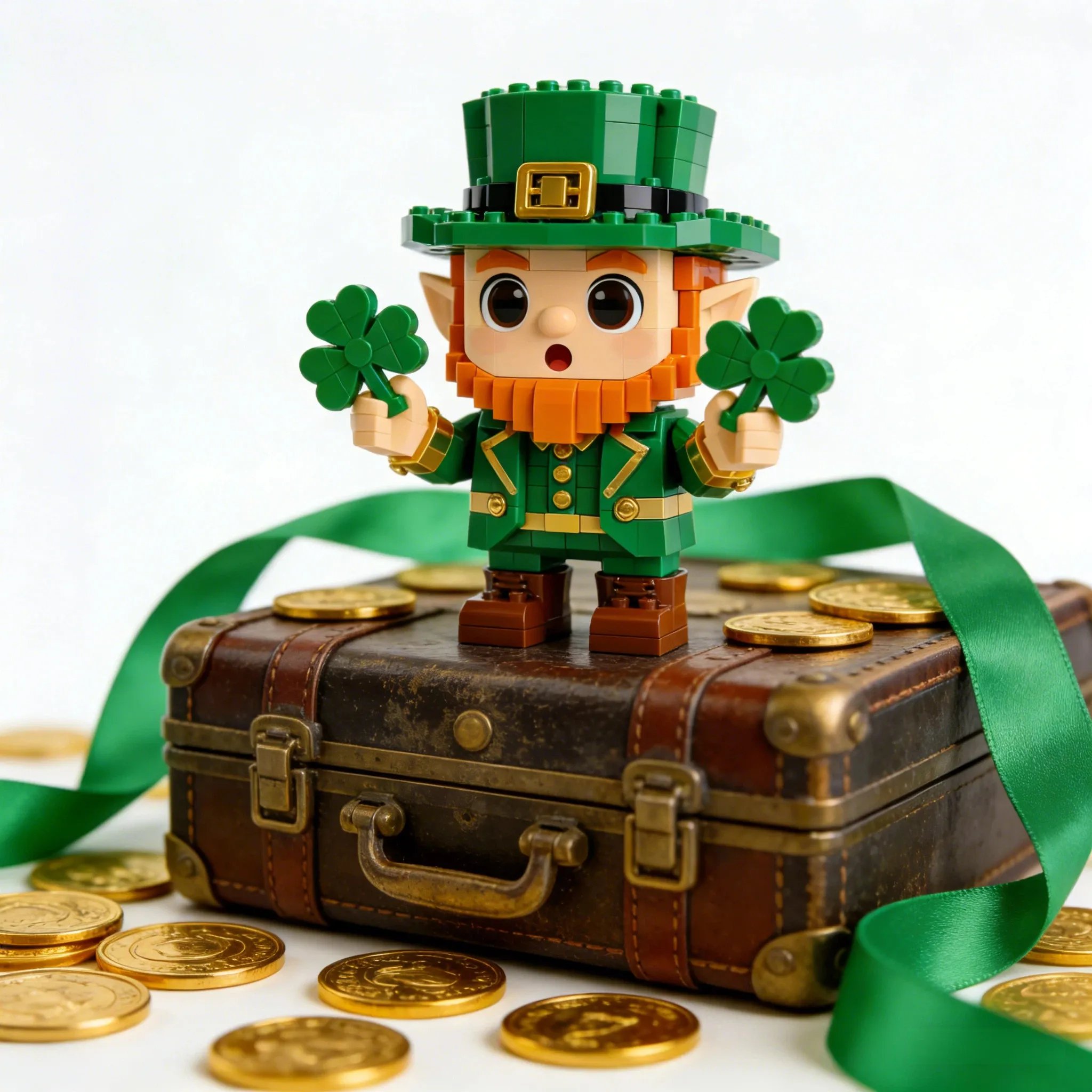 ☘️Lucky Leprechaun St. Patrick’s Day Brick Figurine
