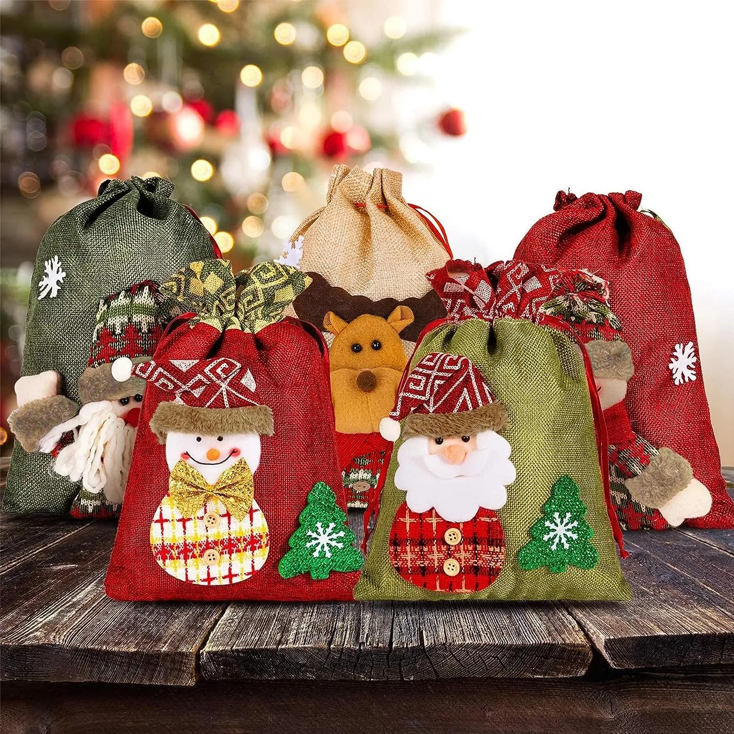 3D Drawstring Christmas Bags🎅
