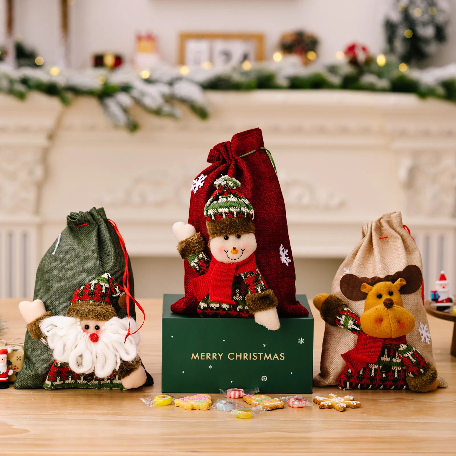 3D Drawstring Christmas Bags🎅