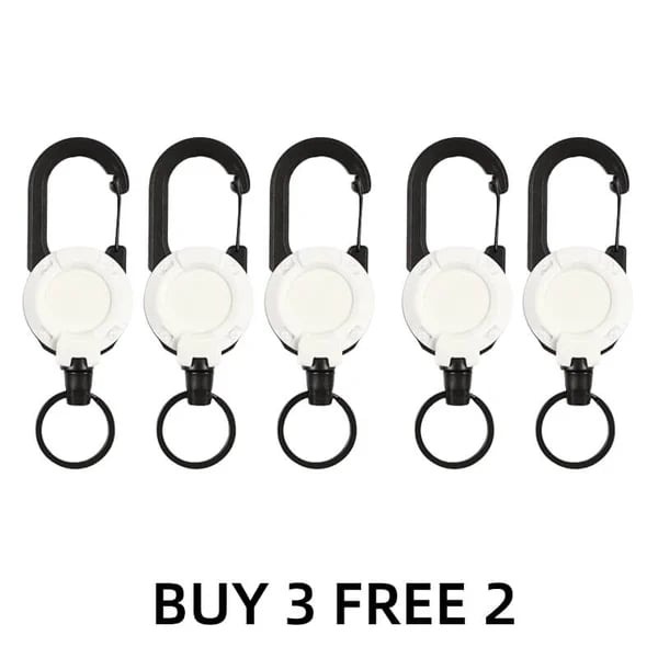 🔥HOT SALE🔥Outdoor Automatic Retractable Wire Rope Keychain