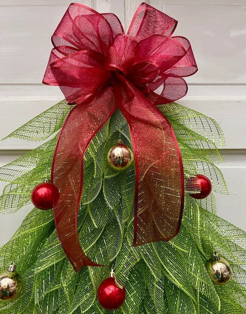 🔥Hot Sale 49% OFF -🎄Handmade Christmas Tree Wreath for Front Door