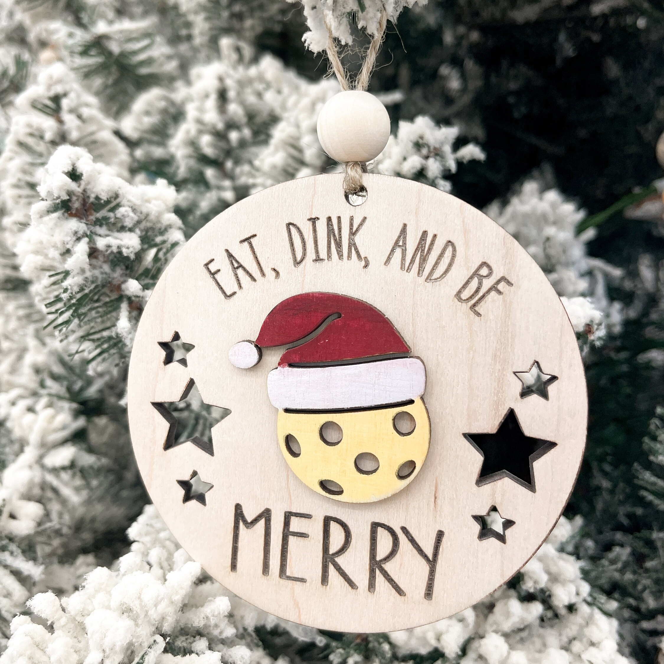 🤣Funny Cute Pickleball Ornament- Pickleball Christmas🎄