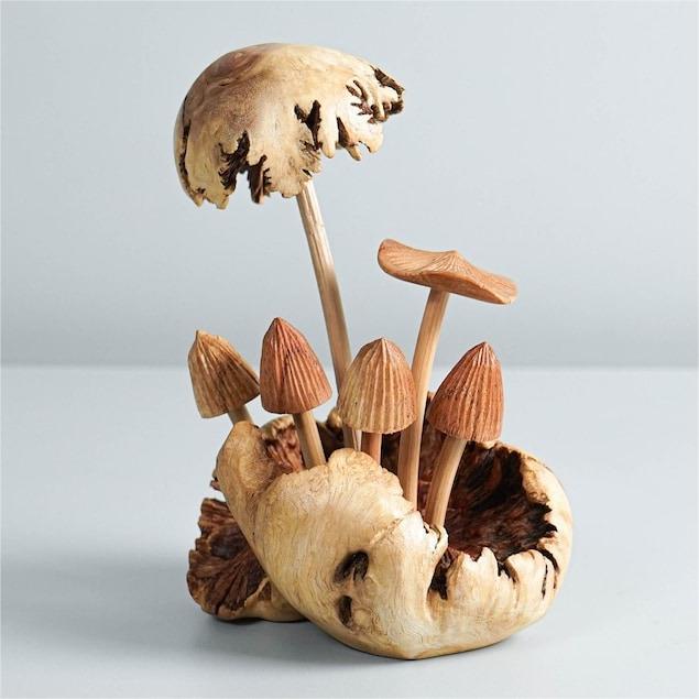 🍄Wooden Mushroom Decoration