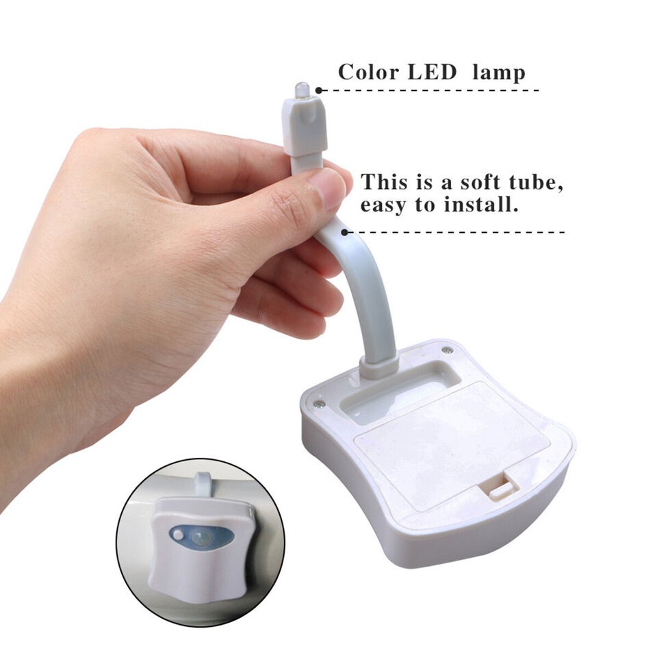 🚽✨Motion Activated 16 Colors Changing Toilet Nightlight