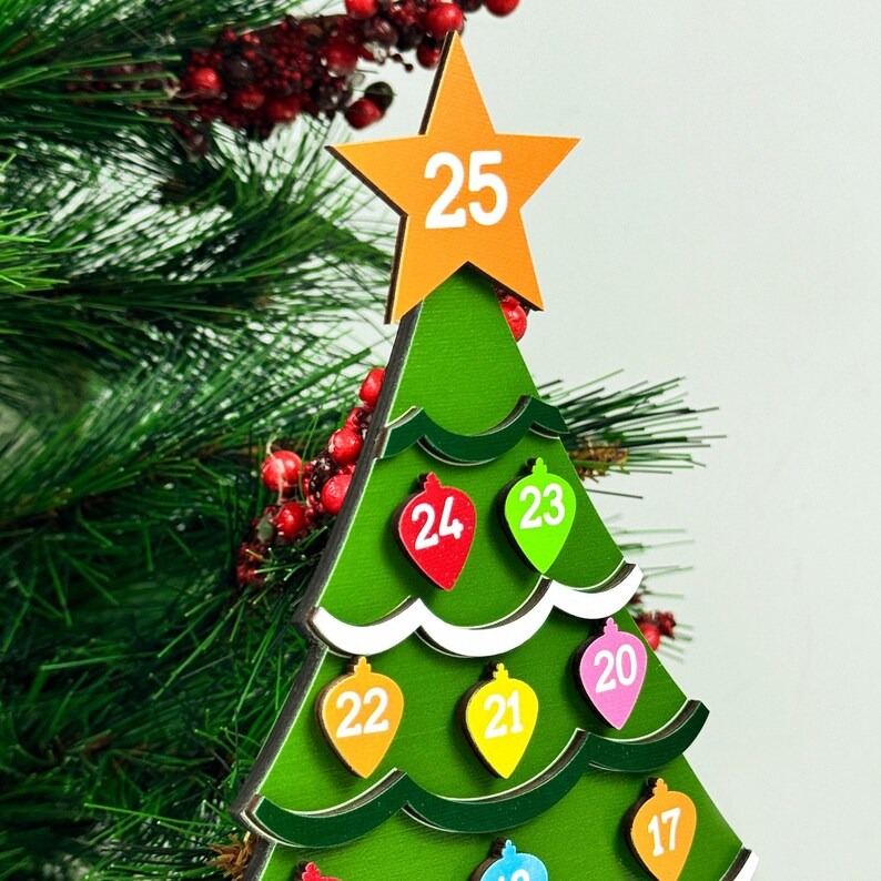 🔥Hot Sale🔥--- Wooden Christmas Countdown Advent Calendar
