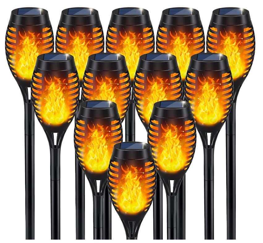 ❤️HOT SALE❤️Halloween Outdoor Solar Flame Light