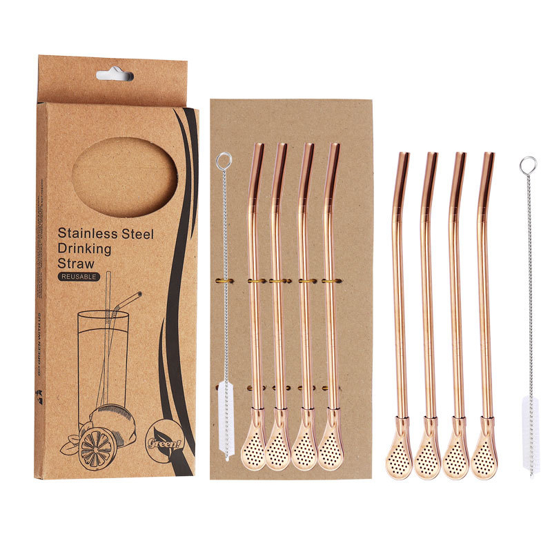 🔥Hot Sale —— Creative Metal Straw Filter Spoon🥄