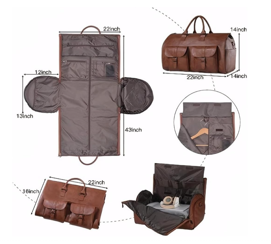 🔥HOT SALE 🔥 2 in 1 Hanging Suitcase Suit Business Travel Bag