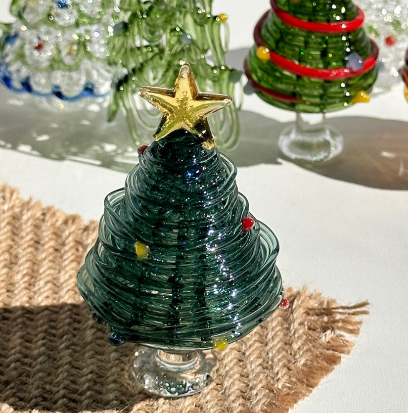 🎄Early Christmas 49%OFF - Handmade Glass Christmas Tree Statue