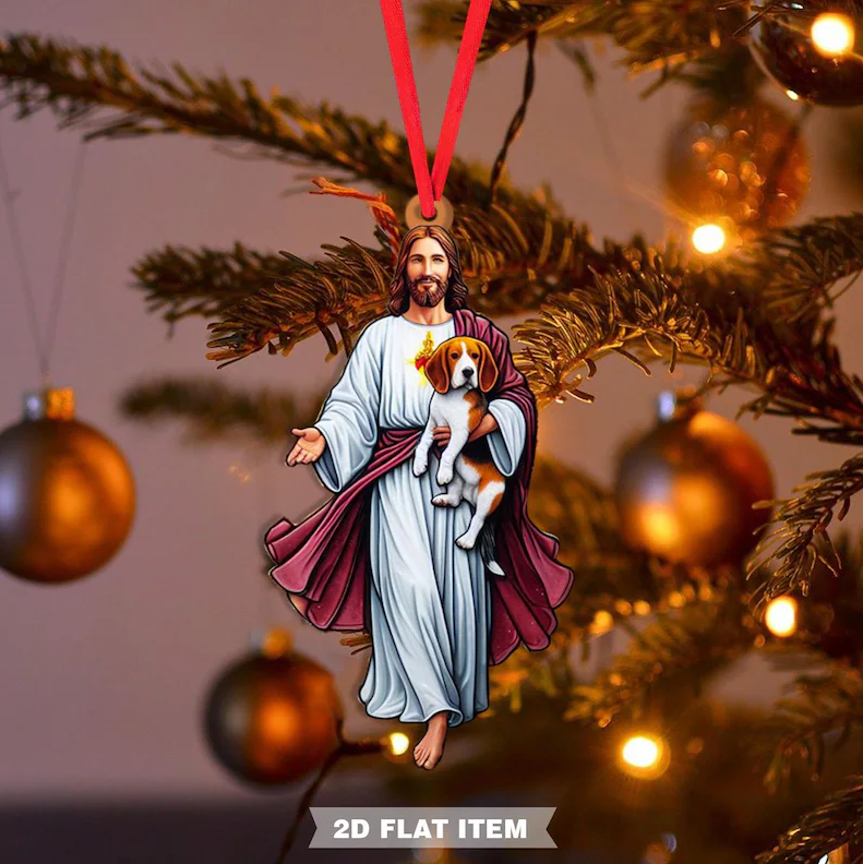 🎅Early Christmas 49%OFF🎅 Jesus Hugs Animals Christmas Ornaments