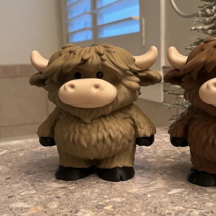 Highland cow 3-D printed Bath & body Works soap holder