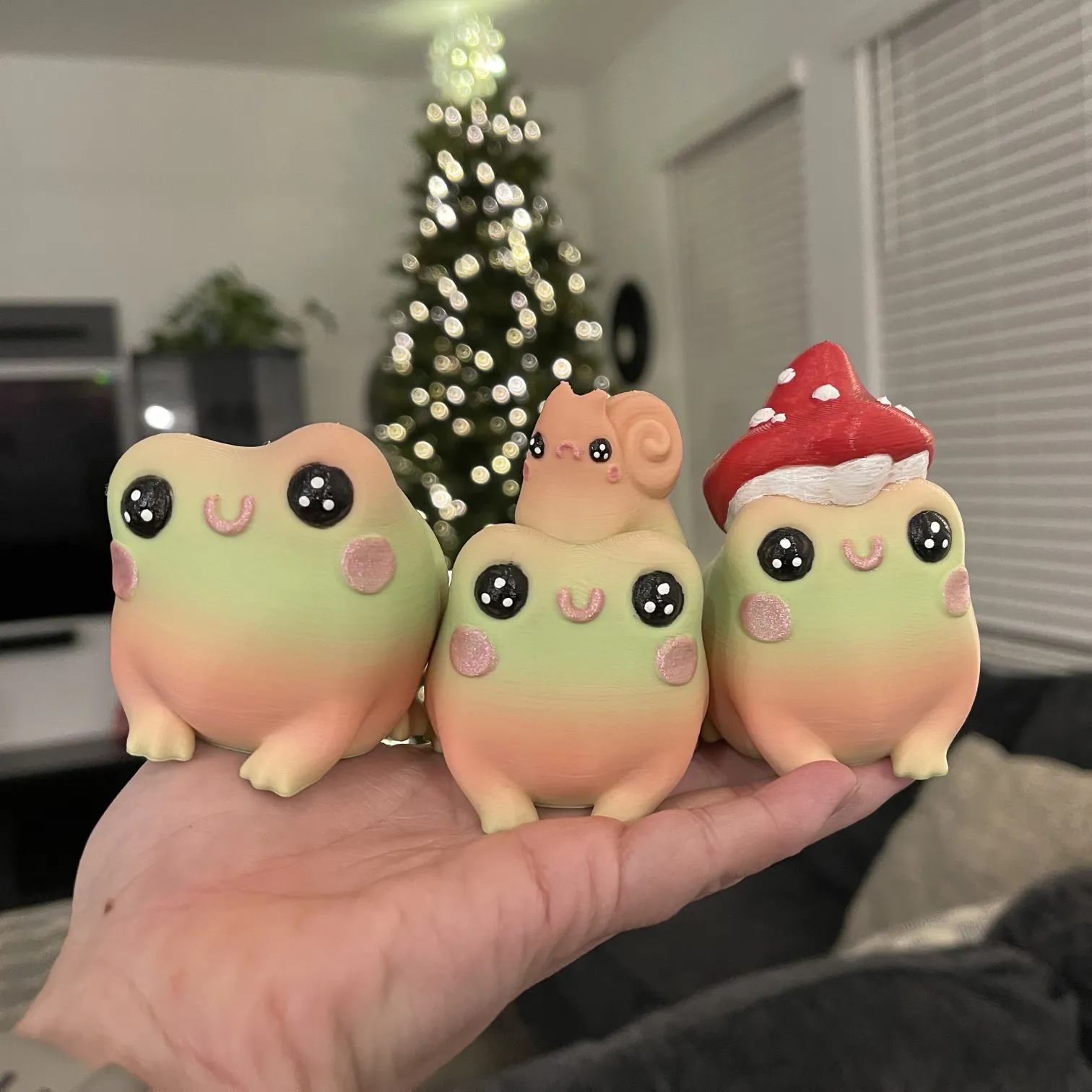 🐸3D Print Cute Butt Frog Set (3 PCS)