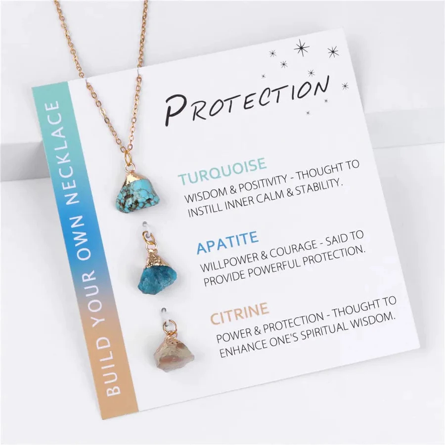💖Emotional Support Crystal Necklace Set