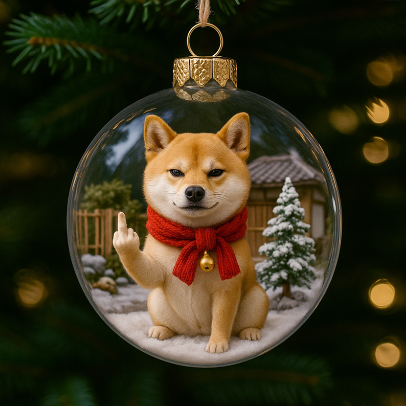 🔥LAST DAY 50% OFF-🐶Funny Dog Christmas Ornament
