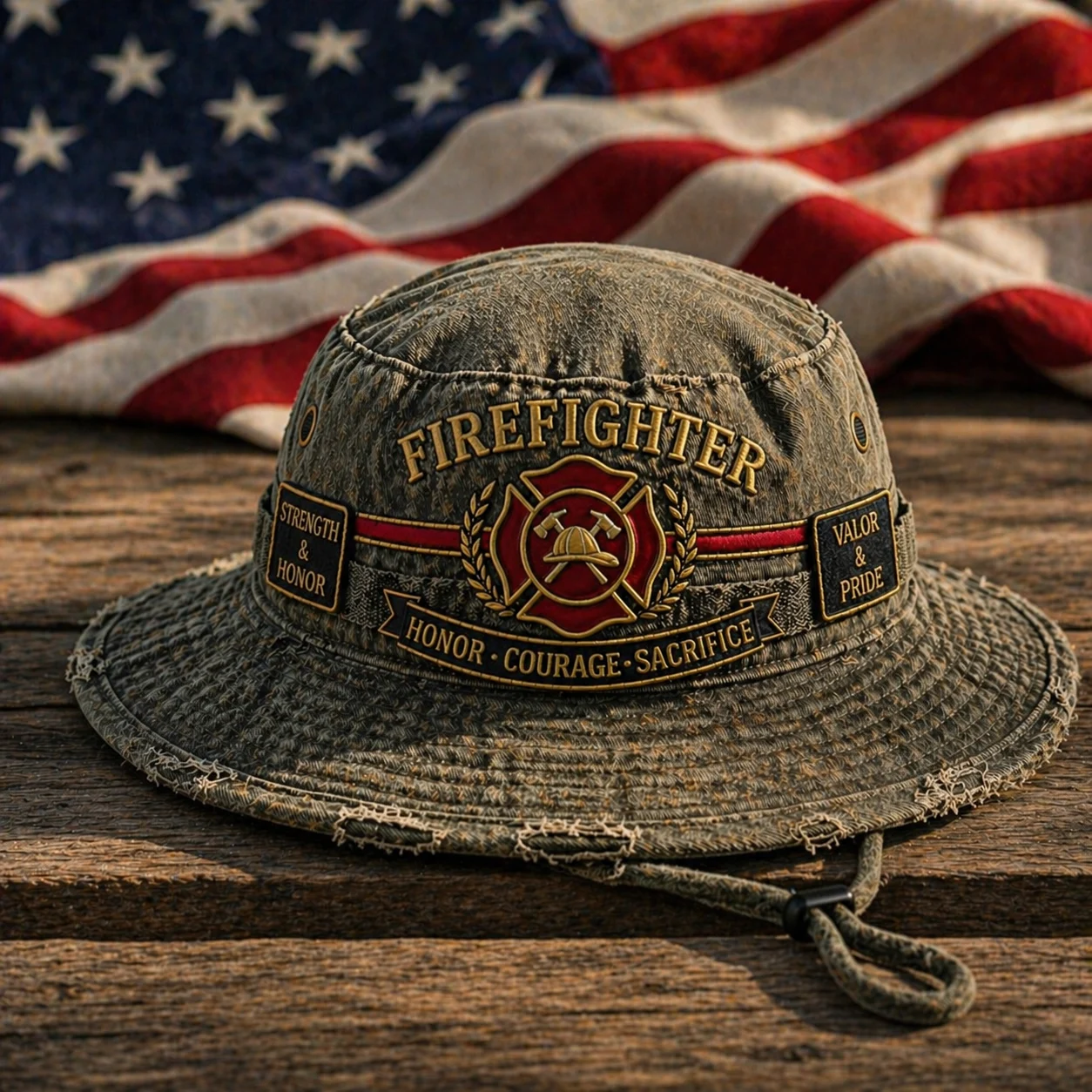 🚒🥇For Those Who Run In – Firefighter Boonie Hat