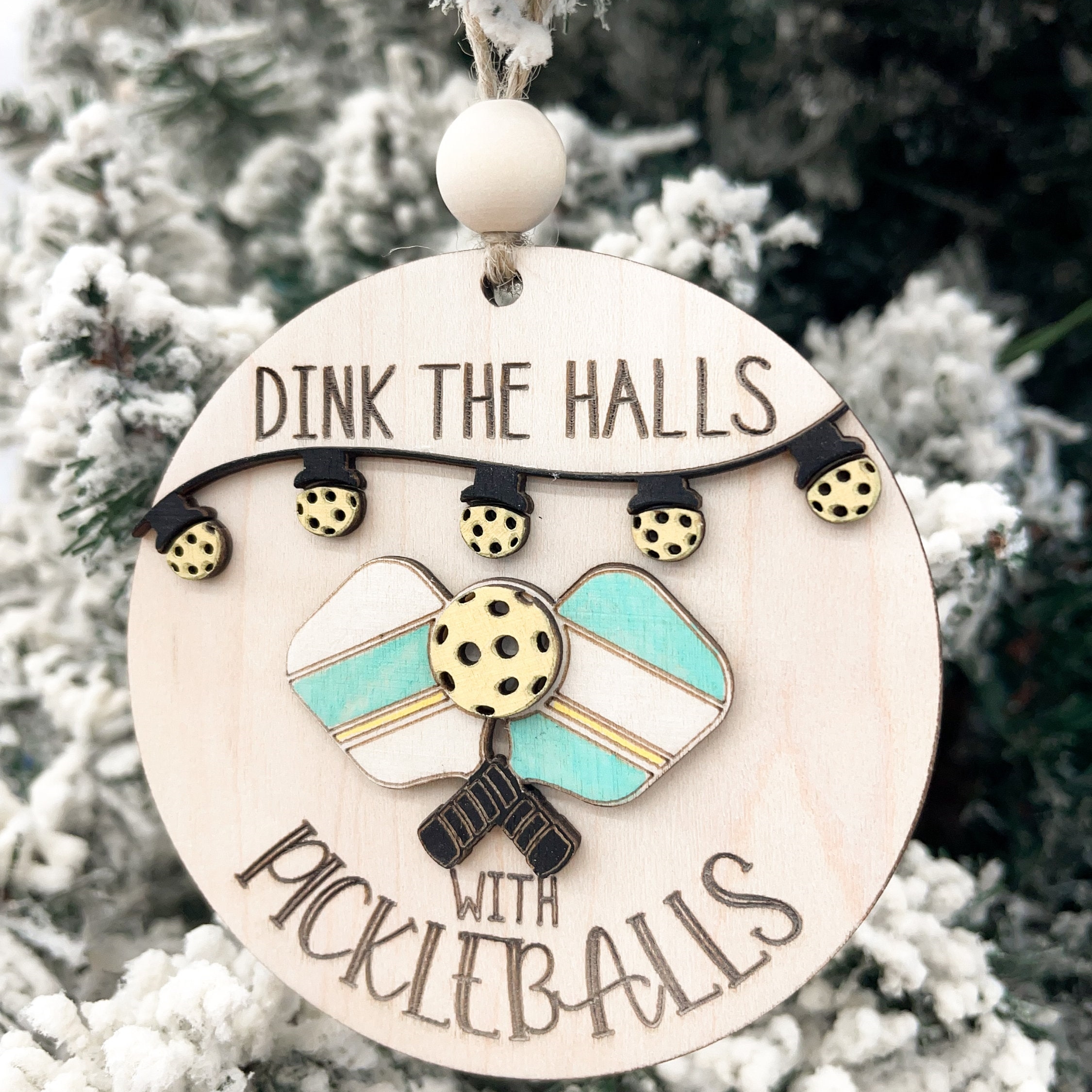 🤣Funny Cute Pickleball Ornament- Pickleball Christmas🎄