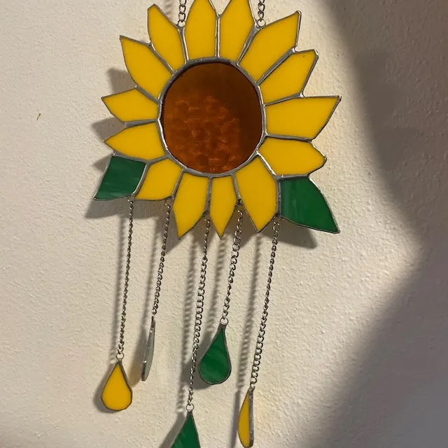 💖Mother’s Day🎁Sunflower Stained Glass Window Hanging🌻