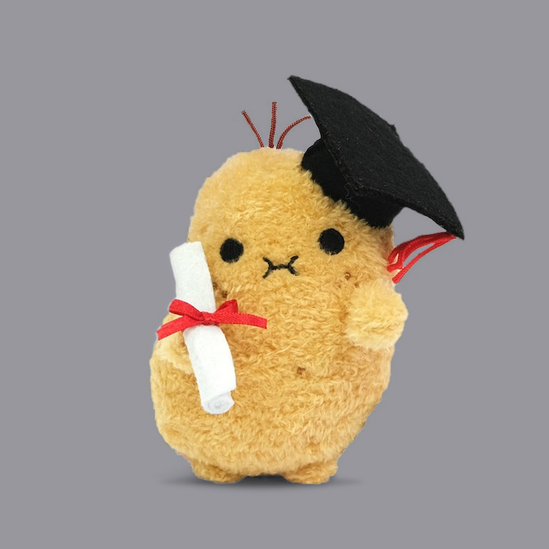 🎓🥔Graduation Cute Potato Spud Plush