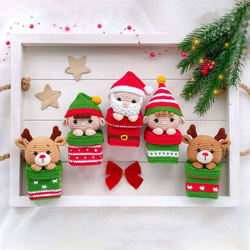🎁Christmas Crochet Gift Box✨