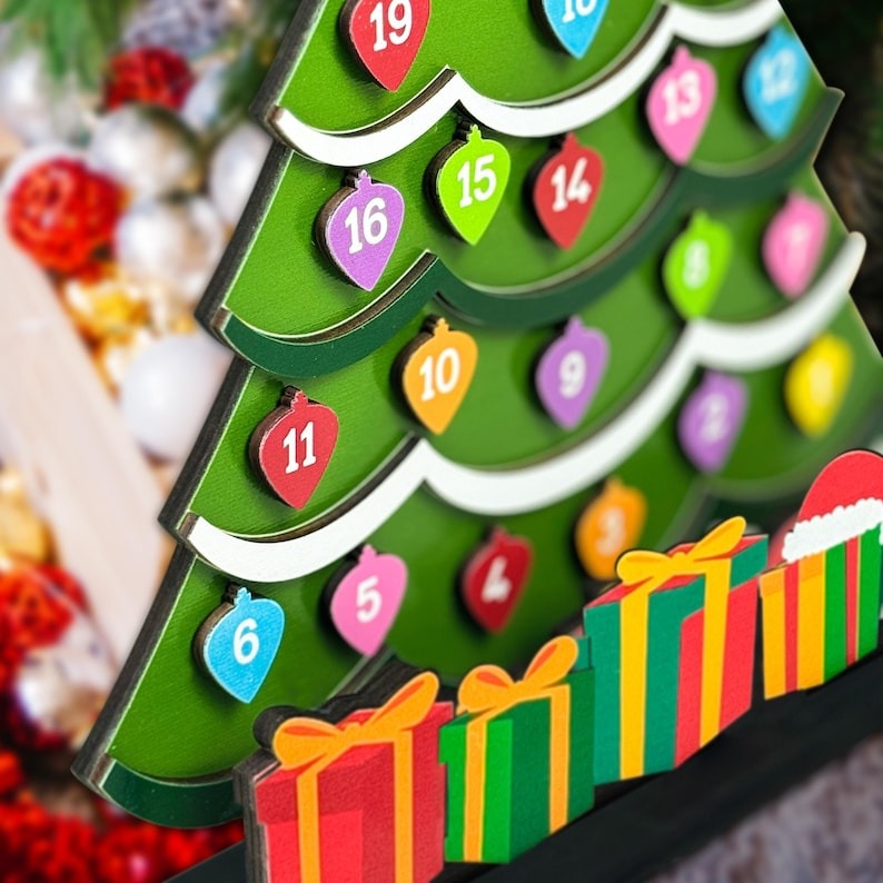 🔥Hot Sale🔥--- Wooden Christmas Countdown Advent Calendar
