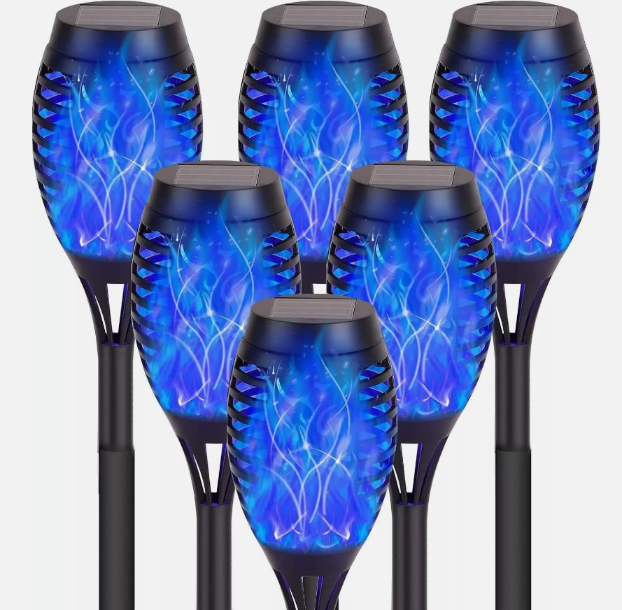 ❤️HOT SALE❤️Halloween Outdoor Solar Flame Light