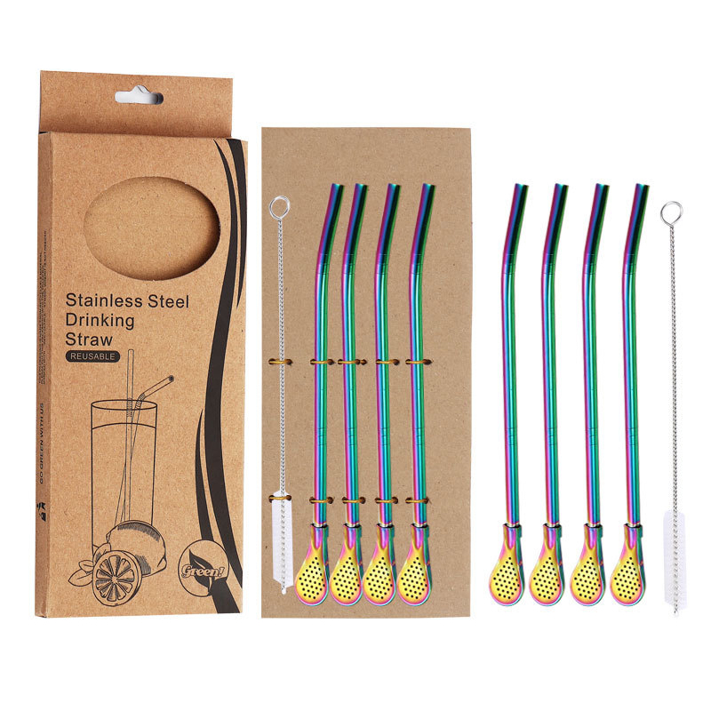 🔥Hot Sale —— Creative Metal Straw Filter Spoon🥄