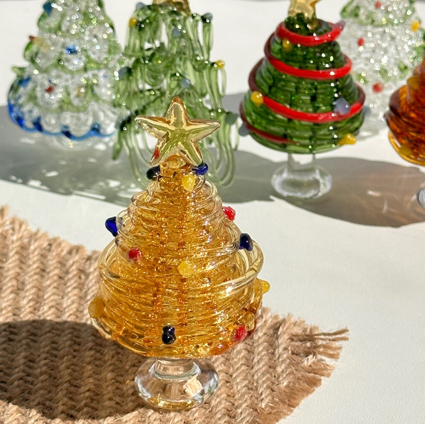 🎄Early Christmas 49%OFF - Handmade Glass Christmas Tree Statue