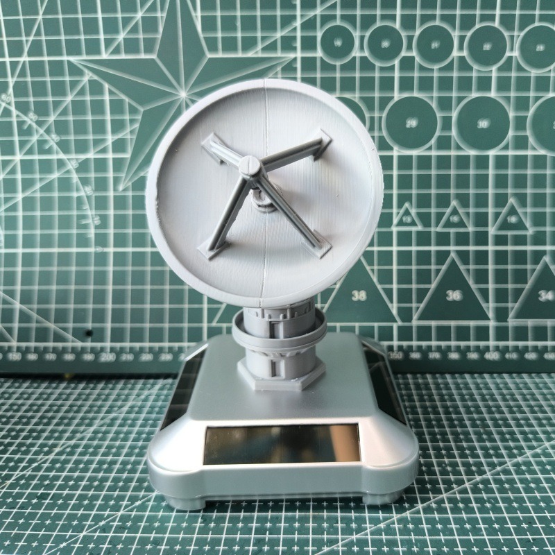  3D-Printed Solar-Powered Military Model Rotating Ornament