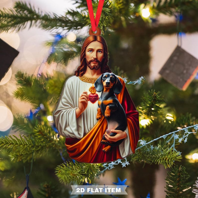 🎅Early Christmas 49%OFF🎅 Jesus Hugs Animals Christmas Ornaments