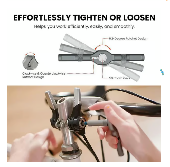 24 in 1 DlY Screwdriver SetMagnetic Compact andPortable Ratchet Screwdriver