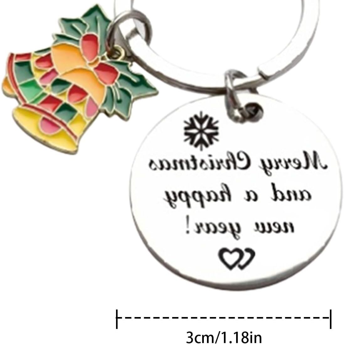 🎁🎄Christmas Stainless Steel Engraving Keychain