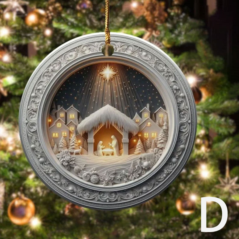 Unique Nativity Scene Ornament