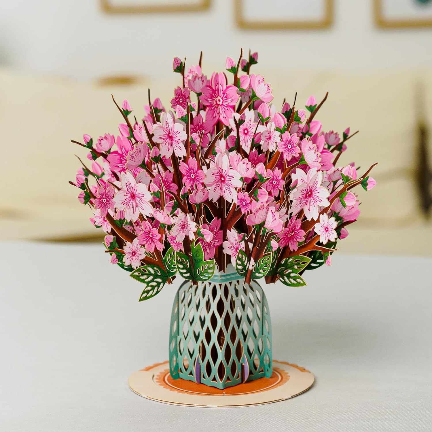 3D Pop-Up Valentine's Card | Flower Bouquet Keepsake for Birthday Wedding Anniversary