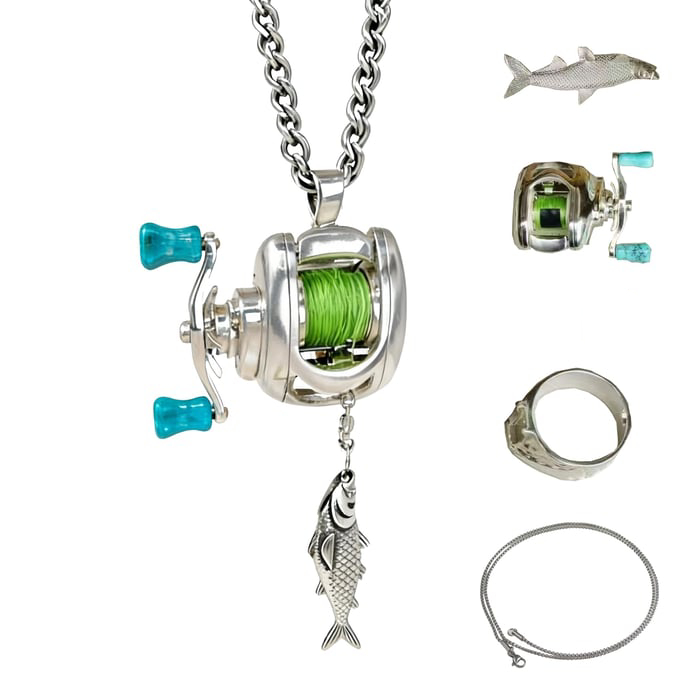 🎁Hot Sales Promotion 49% OFF🔥Fishing Reel Jewelry Set