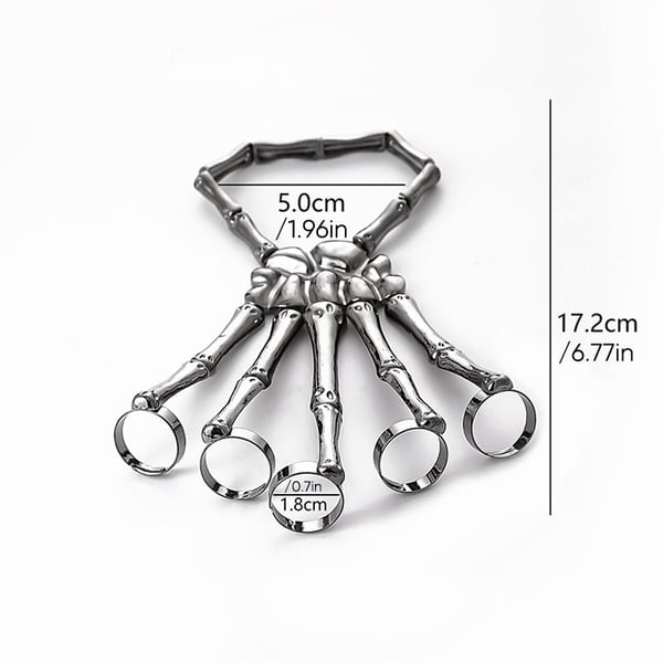 Skull Skeleton Hand Bracelet