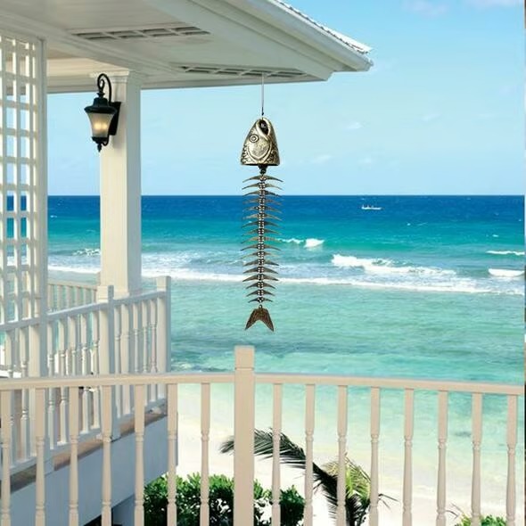 🐟Metal Fish Bone Wind Chimes