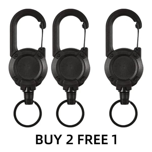 🔥HOT SALE🔥Outdoor Automatic Retractable Wire Rope Keychain