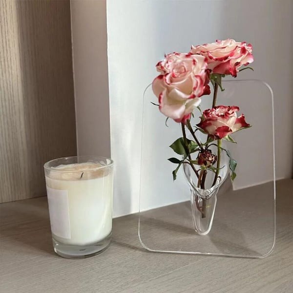 Acrylic Photo Frame Vase