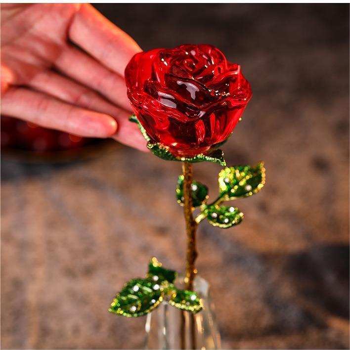 🌹Eternal Romantic Love K9 Crystal Rose