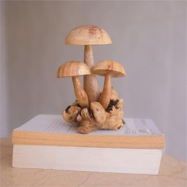 🍄Wooden Mushroom Decoration