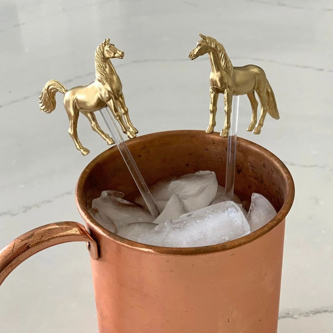 🐎Kentucky Derby Horse Drink Stirrers - Set of 6🥤