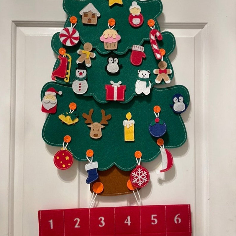 🎄Christmas tree & Advent Calendar felt handmade📆