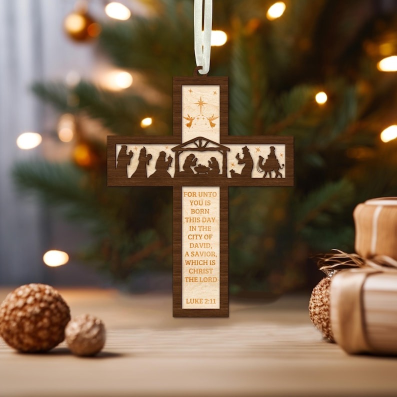 💖Christmas Nativity Cross Bible✨
