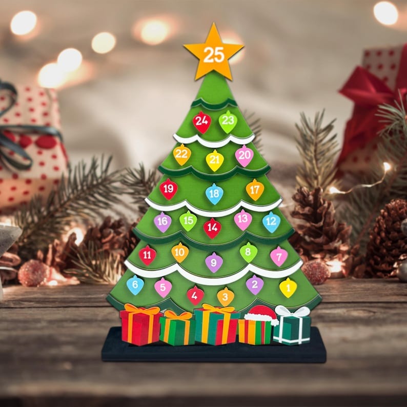 🔥Hot Sale🔥--- Wooden Christmas Countdown Advent Calendar