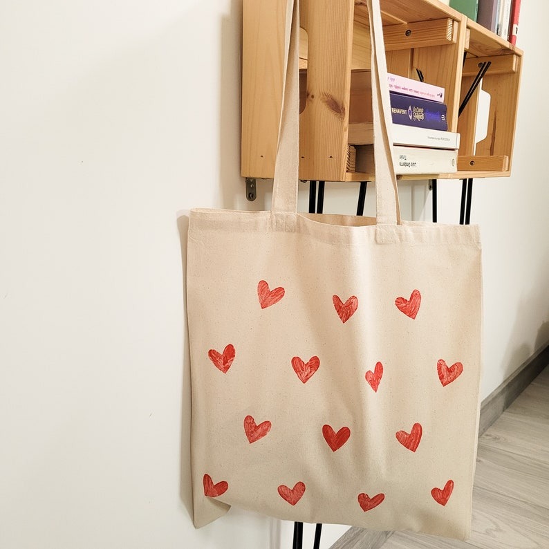 💗Red Heart Tote Bag✨