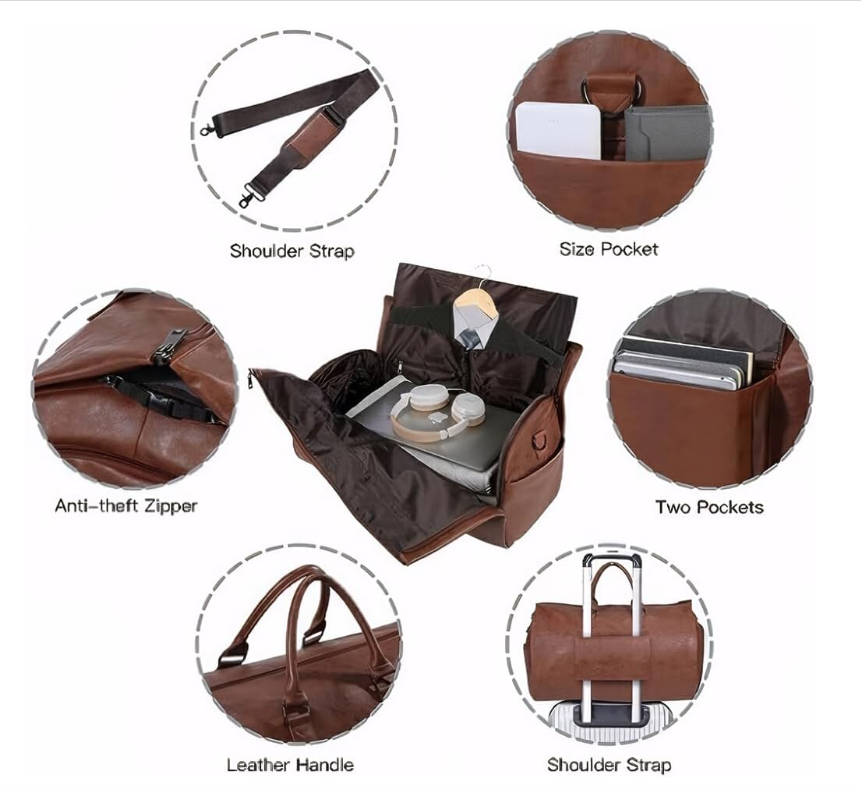 🔥HOT SALE 🔥 2 in 1 Hanging Suitcase Suit Business Travel Bag