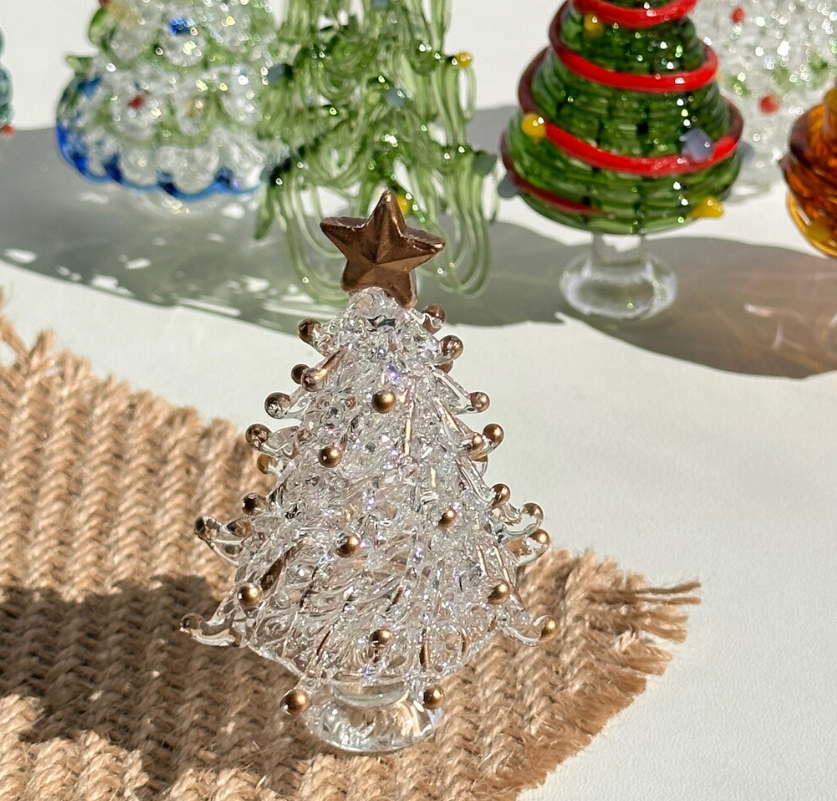 🎄Early Christmas 49%OFF - Handmade Glass Christmas Tree Statue