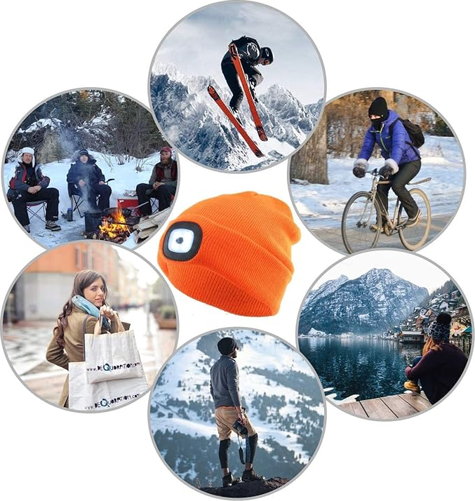 🎅Early Christmas 49%OFF🎅Rechargeable Bluetooth LED Headlight Beanie - Module detachable