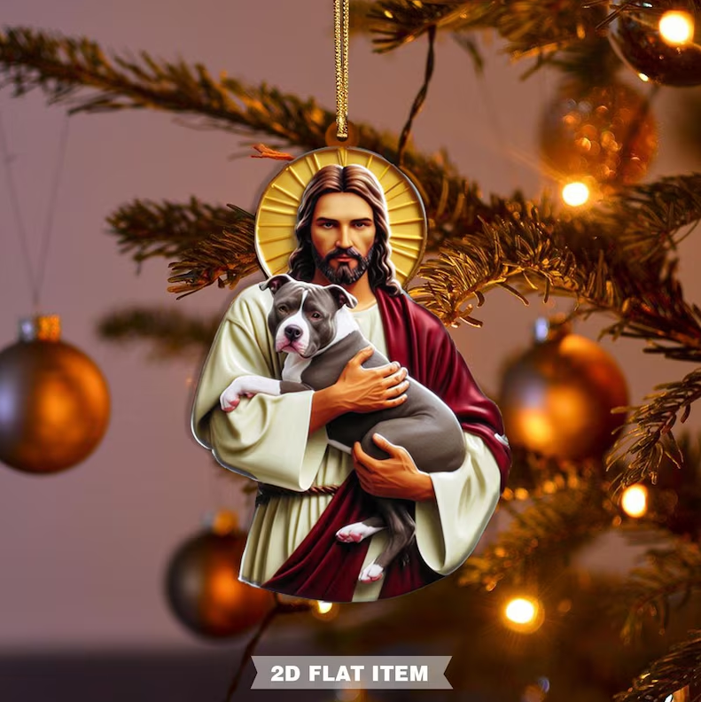 🎅Early Christmas 49%OFF🎅 Jesus Hugs Animals Christmas Ornaments