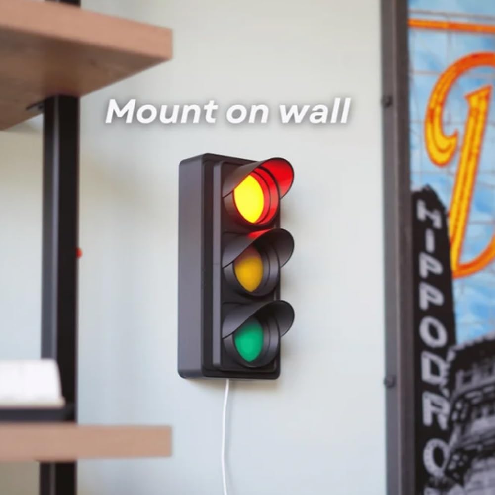 3D Printed Desk Traffic Light | Social Signal Busy Indicator for Home Office